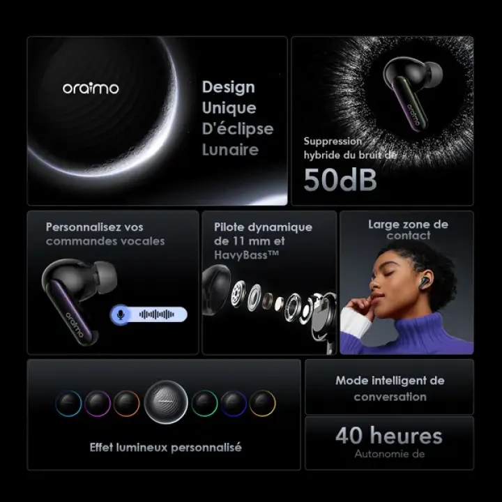 Oraimo SpaceBuds Ecouteurs